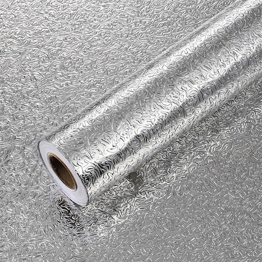 Silver Oil Proof Kitchen Wallpaper Sticker (200*30 cm) Random Design