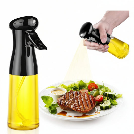 Oil Sprayer for Cooking, 210ml Glass Oil Dispenser Bottle Spray Mister