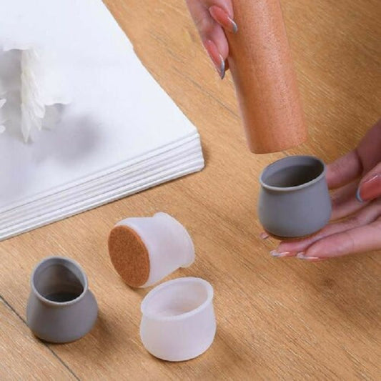 Silicon Chair, Table Leg Cover Cups - 4 Pcs Pack